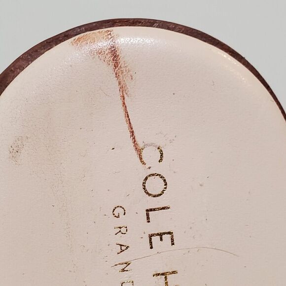 Cole Haan Grand OS Leather slide Strappy Sandals Womens Size 8B W07775 metallic - Picture 3 of 7